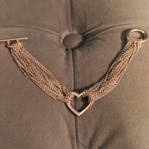 Tiffany & Co Heart Toggle Multi Chain Bracelet